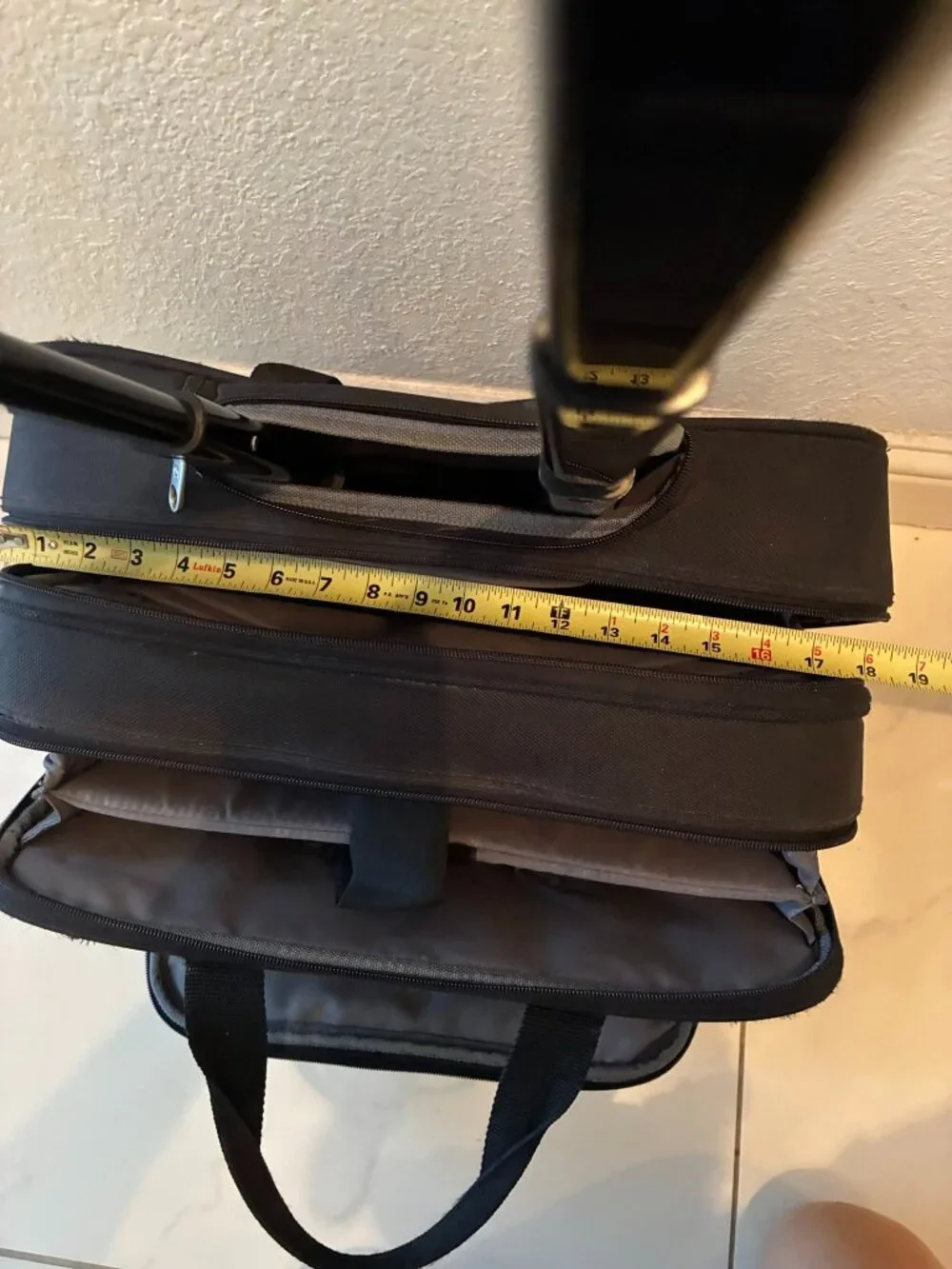 Samsonite black laptop Rolling Travel Bag